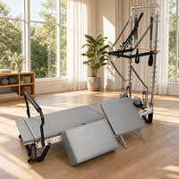Machine de Pilates Reformer Half Trapeze Tower avec planche à ressorts et système de poulies à cordes pour studio commercial, yoga et salle de sport à domicile