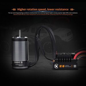 Moteur brushless à capteur Xc E4990 1650Kv pour voiture RC 3-8S Lipo IP67 étanche 1/6 1/7 On Road Short Course - Product Image 4
