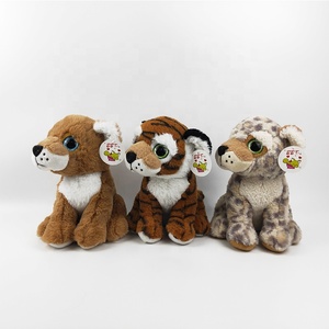 Giocattoli classici animali della foresta di peluche bambole leopardate di leone tigre - Product Image 1