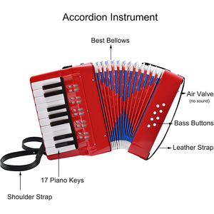 Feifan 17 Key Childrens Accordion With Strap For Kids <b>Music</b> Learning <b>Instrument</b> - Product Image 5