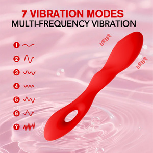 Adult <b>Vibrator</b> Waterproof Silent USB <b>Rechargeable</b> Pink Red Purple Black Color Options For Stimulation - Product Image 2