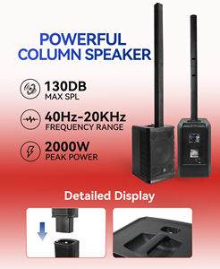 [US Warehouse] E1212 1000W RMS High Power Portable Detachable Sound <b>System</b> Active Column <b>Speakers</b> E1212 In-sto - Product Image 2