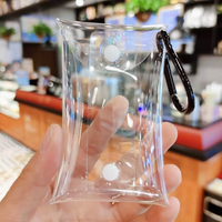 Sac de rangement transparent pour boîte mystère, étui de présentation Pop Mart en PVC, mini porte-monnaie, sac de présentation pour badges