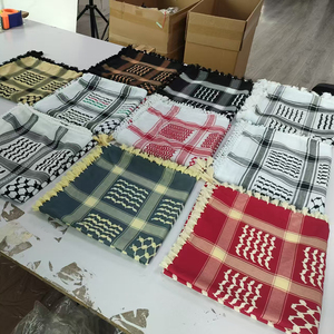 Keffieh Tissé Shemagh pour Homme en Viscose par le Fabricant Écharpe Arabe Palestine Kufiya Arafat Hatta Châle Mixte Original en Coton en Stock - Product Image 4