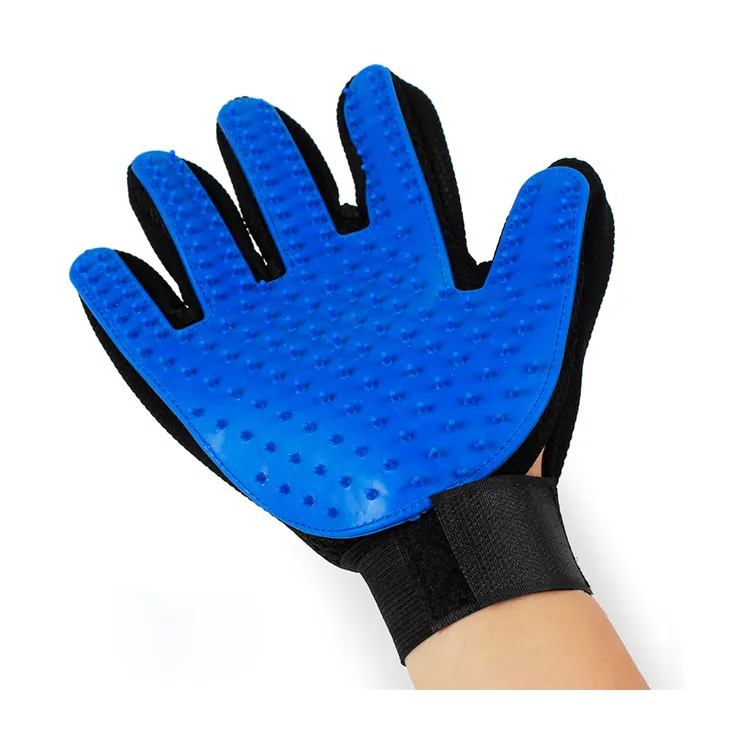 Dog Pet Grooming Glove Silicone Cats Brush Comb Deshedding Hair Gloves Animal Combs Dogs Bath Cleaning Supplies