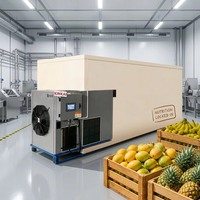 Machine de séchage de fruits de grande capacité, déshydrateur à pompe à chaleur en acier inoxydable