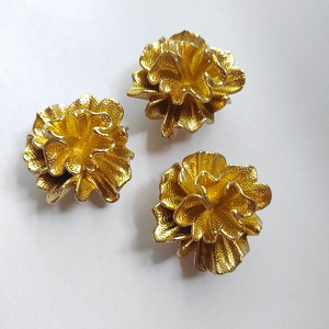 Luxury Furniture Decoration Brass Flower Pulls Wardrobe Drawer Cabinet <strong>Door</strong> <strong>Knobs</strong> Jewelry Box Handles - Product Image 4