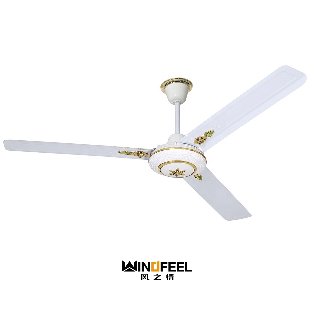 ceiling fan with 5 speed and 3 metal high speed dc cieling fan