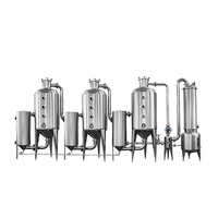 Evaporador Industrial de Doble Efecto al Vacío para Línea de Procesamiento de Concentración de Jugo de Frutas, Mermelada y Sirope