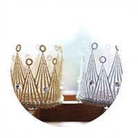 Serre-tête Bébé Accessoire Cheveux Enfant Couronne 3D Coiffe Filles Princesse Cadeau Fête Mariage Fait Main Ornement Cheveux Style IG pour Animaux de Compagnie