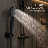 Pommeau de douche universel en plastique à 5 modes pour robinet de cuisine, haute pression et économie d'eau, pour salle de bain