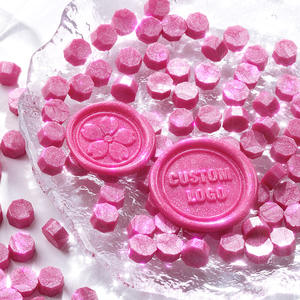 Cire à cacheter à granulés de paillettes grossières, cire à cacheter polygonale pour journalisation et enveloppes, séchage rapide, utilisation pour les tampons - Product Image 2