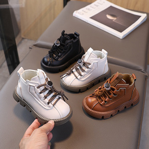 Botas de Invierno Casuales para Niños, de Moda, Alta Calidad, Estilo Western, Antideslizantes, de Cuero PU - Product Image 1