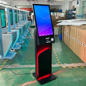 Tùy chỉnh 27 inch tầng thường vụ màn hình cảm ứng <span class=keywords><strong>kiosk</strong></span> thanh toán tương tác <span class=keywords><strong>kiosk</strong></span> tự dịch vụ <span class=keywords><strong>kiosk</strong></span> với máy in QR scan thiết bị đầu cuối - Product Image 2