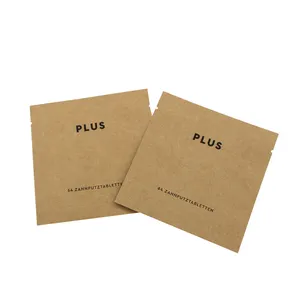 Sachet de thé en papier Kraft imprimé personnalisé, joint chauffant, emballage avec filtre organique, Sachet de thé vide