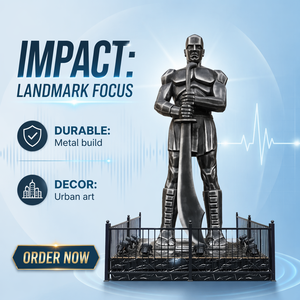 Grandes estatuas de guerreros romanos de fibra de vidrio, esculturas de soldados espartanos guardando el perímetro, decoración para la entrada de hoteles y centros comerciales. - Product Image 1
