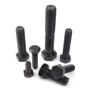 Venta de fábrica Óxido negro de alta resistencia DIN933/931 <span class=keywords><strong>Perno</strong></span> Acero al carbono M8 M10 Grado 8,8 12,9 <span class=keywords><strong>Perno</strong></span> de cabeza hexagonal Pernos Hexagonal - Product Image 4