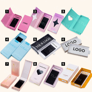 Mi giả cá nhân, khay đựng mi in logo tùy chỉnh, nhãn hiệu riêng, mi đen lì chất liệu cashmere, nối mi - Product Image 4