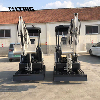 Mini-excavatrice de 1,8 tonne avec pompe hydraulique, boîte de vitesses, moteur, puissance de creusement élevée, certifiée EPA Euro 5 pour la construction de jardins
