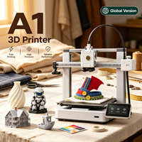 Imprimante 3D de bureau FDM Bambo A1 version globale PLA PETG TPU, vitesse élevée 500 mm/s, nivellement automatique, contrôle à distance WiFi, 256x256x256 mm