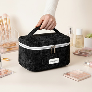 Beenlove Makeup Bag Large Capacity Rectangle Travel Toiletry Case Black - Product Image 3