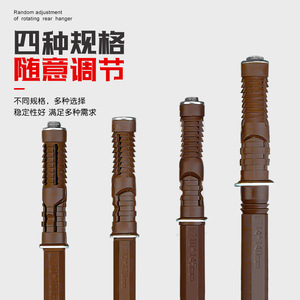 Jiufa Shelf Support A001 Brown Plastic Hidden Wall Mount For Bookshelf <b>Storage</b> - Product Image 4