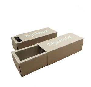 กล่องกระดาษคราฟท์ราคาประหยัด ดีไซน์แบบลิ้นชัก สำหรับใส่ของขวัญ - Product Image 2