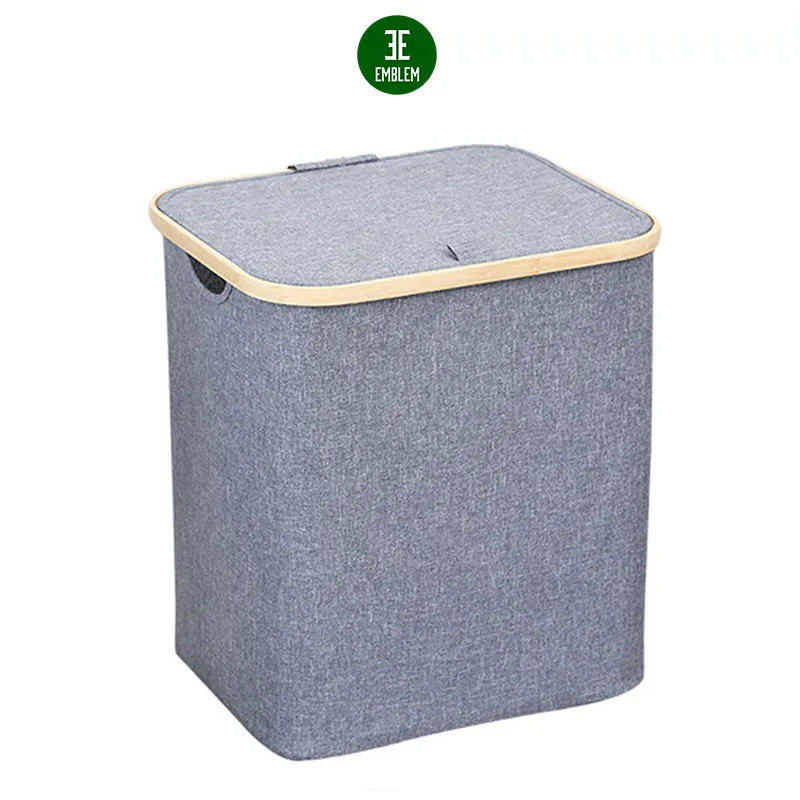 Laundry Hamper Bamboo Laundry Basket Clothes Hamper with Lid and Removable Liner