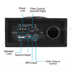 480w Car Stereo Subwoofer Shockproof Power <b>Amplifier</b> Under Seat Powered <b>Speaker</b> Car Alloy High Fidelity Music Player Car Audio - Product Image 5