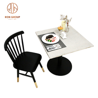 Industrial Antique Style Restaurant Outdoor Kaffee Esstisch Top Möbel Eisen Basis Weiß Massiv Eiche Holz Couch tisch