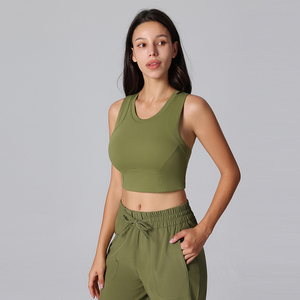 Soutien-gorge antibactérien à bonnets amovibles pour dames Soutien-gorge <span class=keywords><strong>de</strong></span> sport à haute élasticité Soutien-gorge <span class=keywords><strong>de</strong></span> sport à fort impact pour femmes - Product Image 3