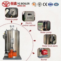 Generator Uap Vertikal Berbahan Bakar Minyak & Gas untuk Industri Pengolahan Makanan dengan Sertifikasi CE/EAC dan Sistem Kontrol Otomatis