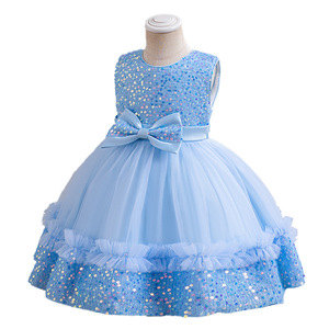 <span class=keywords><strong>Vestito</strong></span> da Principessa per Primo Compleanno, Nuovo Abito con Paillettes e Farfalle per Bambine, Abito da Cerimonia in Tulle per Bimbe - Product Image 5