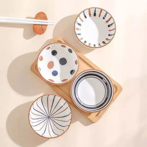 <b>Ceramic</b> Tableware Under Glaze Color Round Sauce Seasoning Dish Creative Porcelain Condiment Dish Dessert Fruit Dish - Product Image 3