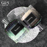 Flacons de parfum vides de luxe personnalisés en verre coloré d'Arabie 50ml/30ml/100ml avec bouchon personnalisé et pulvérisateur à pompe sérigraphié - G&S