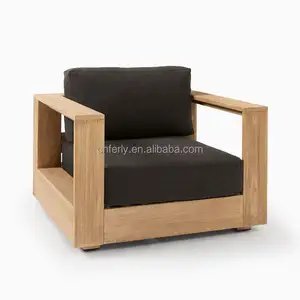 Solid Wooden Furniture Patio Garden Sofas Garden Sets Teak Furniture Outdoor Deep Seating Solid Wood Outdoor Teak Sofa Set