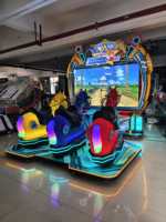 Simulateur d'arcade de course de chevaux à monnayeur pour 3 joueurs, machine de jeu de course de chevaux pour enfants et adultes, centre d'amusement FEC