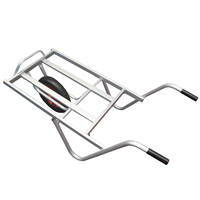 Chariot en aluminium à plateforme personnalisable, 13x3 pouces, roue simple, pneu pneumatique, chariot pour l'agriculture domestique, outils de jardinage, utilisation OEM