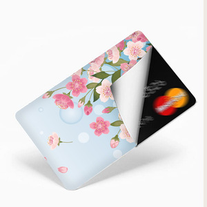 Boho Butterfly Debit Card Stickers – 4 Pcs Sun Moon Moth Floral Waterproof Skin Set For Credit Cards, Removable DIY Decal Cover
