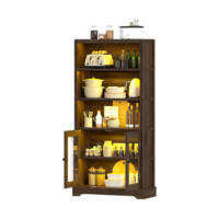Étagère à livres en bois moderne avec éclairage d'ambiance contrôlé par application, design d'angle gain de place pour le salon et le bureau à domicile