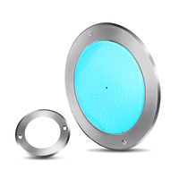 Lampes de piscine plates et fines pour smartphone 35W 12V RGBW, lumière sous-marine IP68, éclairage LED sous-marin en acier inoxydable 316SS