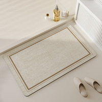 Alfombra Absorbente para Piso, Antideslizante, Duradera, de Secado Rápido, para Baño, Ducha