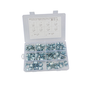 <b>Mini</b> Fuel Hose <b>Clamp</b> Kit 88Pcs Carbon Steel A1077 for Repair Replace - Product Image 1