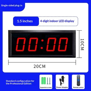 LED <b>Digital</b> Timer <b>Clock</b> Rectangle Scoreboard Display with Remote Start Stop USB and <b>Battery</b> Power for Training Competition - Product Image 3
