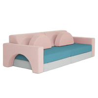 Sofá Infantil Creativo para Interiores, Nuevo Diseño, Espuma Ecológica, Bloques de Construcción Modulares, Tema de Edificios Modernos, Escala 1:8