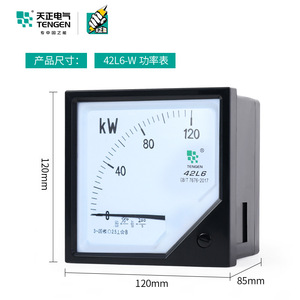 Compteur de puissance actif Tengen 42L6 380V triphasé 120x120mm Classe 1.0 Précision - Product Image 3