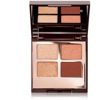 Palette d'ombres à paupières en métal populaire, poudre hautement pigmentée, 4 couleurs, étiquette privée OEM/ODM, logo personnalisé