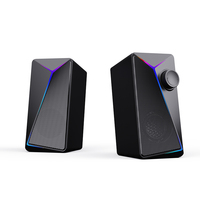 Haut-parleur portable 2.0 RGB pour PC, ordinateur portable, audio, son, jeux vidéo pour PC