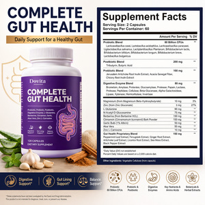 Capsules de Probiotiques Prébiotiques OEM 50 Milliards d'UFC Multi-Souches pour la Santé Digestive Intestinale, Sans OGM, Végétaliennes, Vente en Gros - Product Image 2