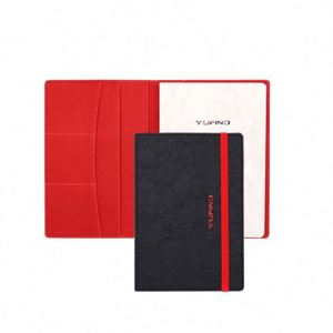 ปกสมุดโน้ตหนัง PU แบบขายส่ง เป็นมิตรกับสิ่งแวดล้อม พร้อมช่องใส่บัตร ดีไซน์สร้างสรรค์ สำหรับธุรกิจ  แบบใส่กระดาษโน้ตแบบถอดได้ - Product Image 2